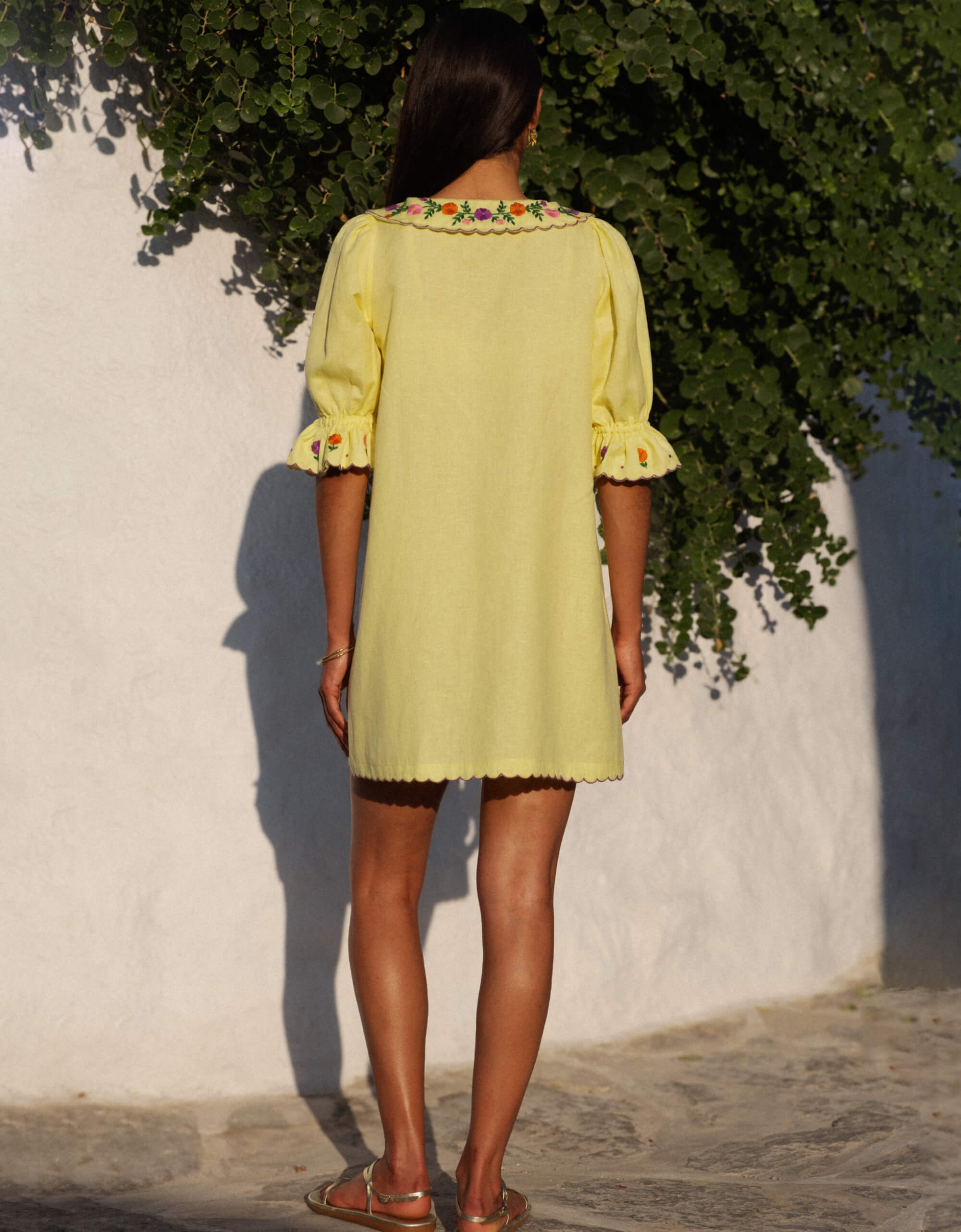 Pink City Prints Lemon Embroidery Ava Mini