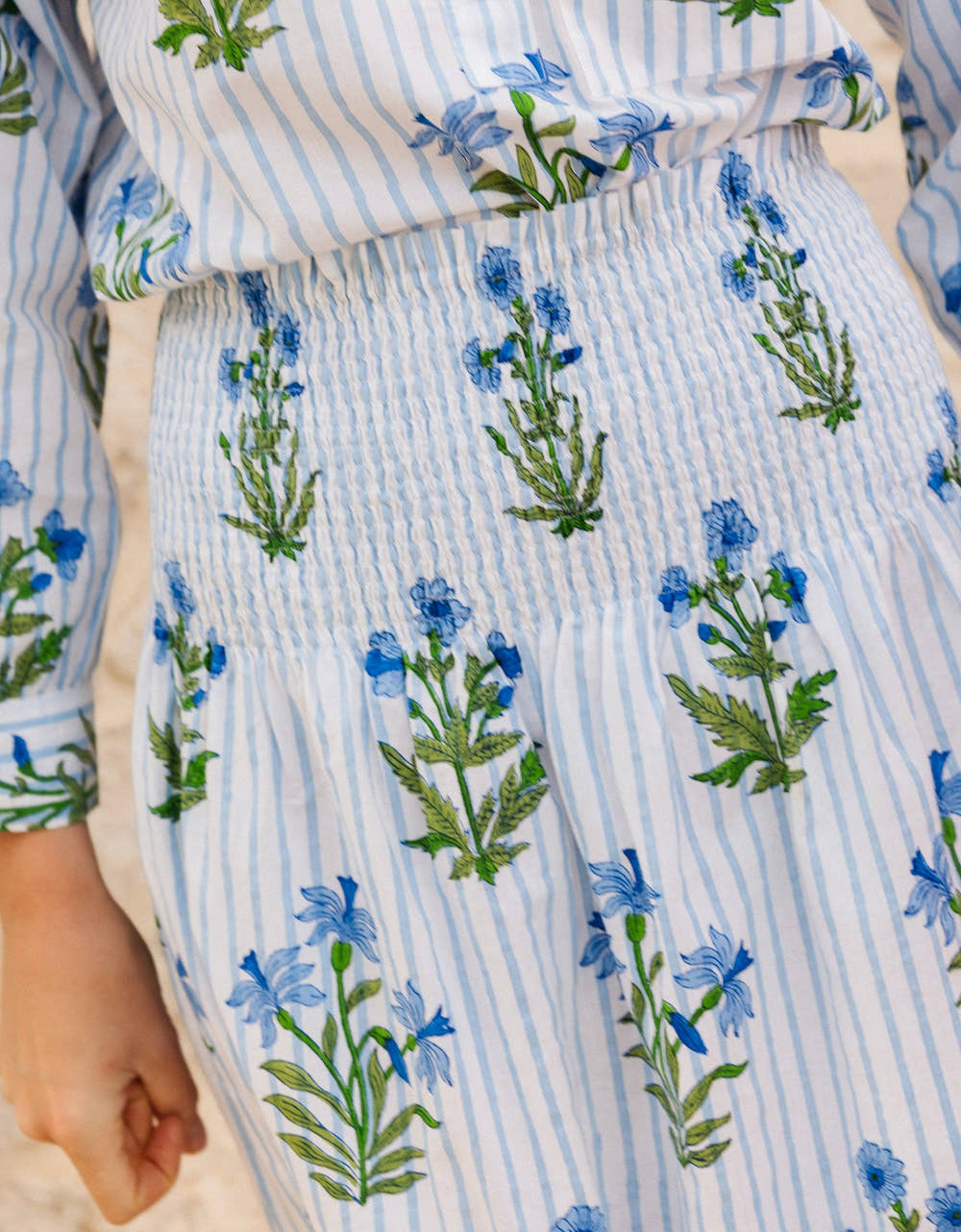 Pink City Prints Lily Stripe Alba Skirt