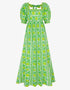 Pink City Prints Lime Border Elizabeth Dress