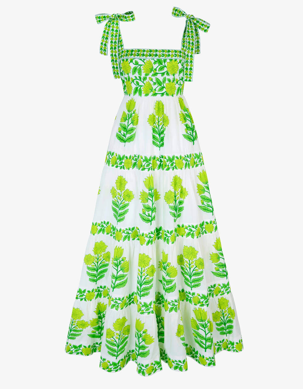 Pink City Prints Lime Botanics Lara Dress