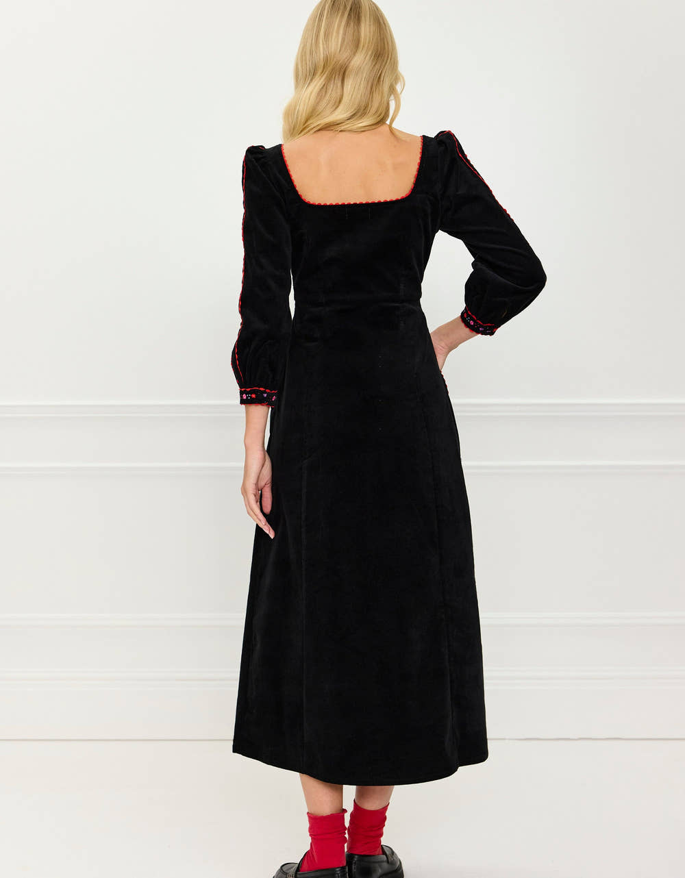 Pink City Prints Love Bird Embroidery Olivia Dress