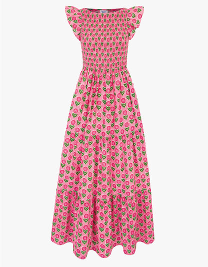 Pink City Prints Marigold Blush David Bowie Dress