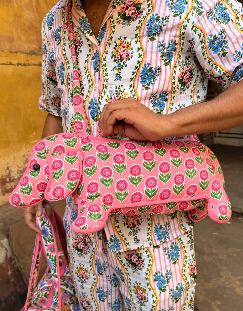 Pink City Prints Marigold Blush Doggie Bag