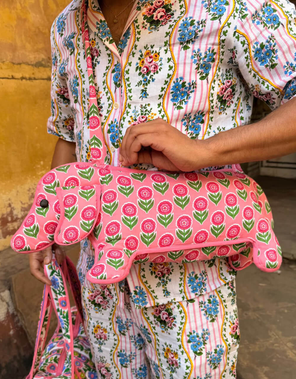 Pink City Prints Marigold Blush Doggie Bag