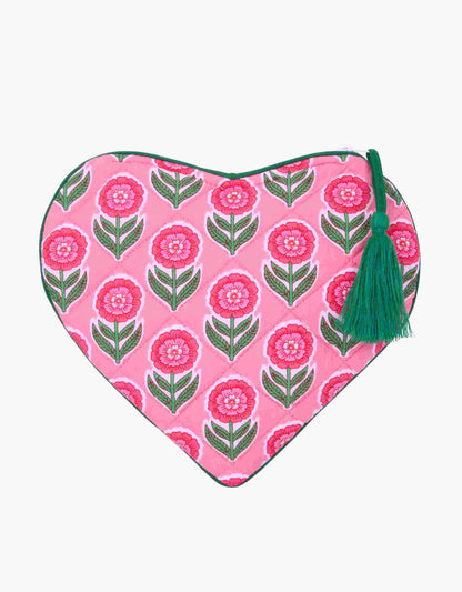 Pink City Prints Marigold Blush Heart Wallet