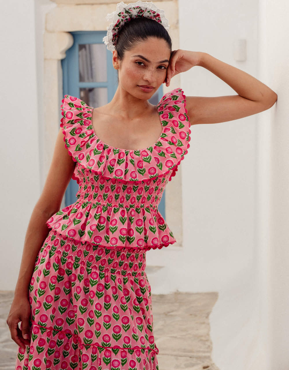 Pink City Prints Marigold Blush Susie Top