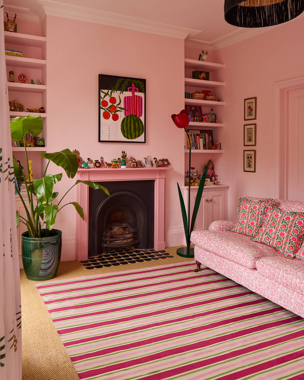 Pink City Prints Marigold Stripe Delilah Rug
