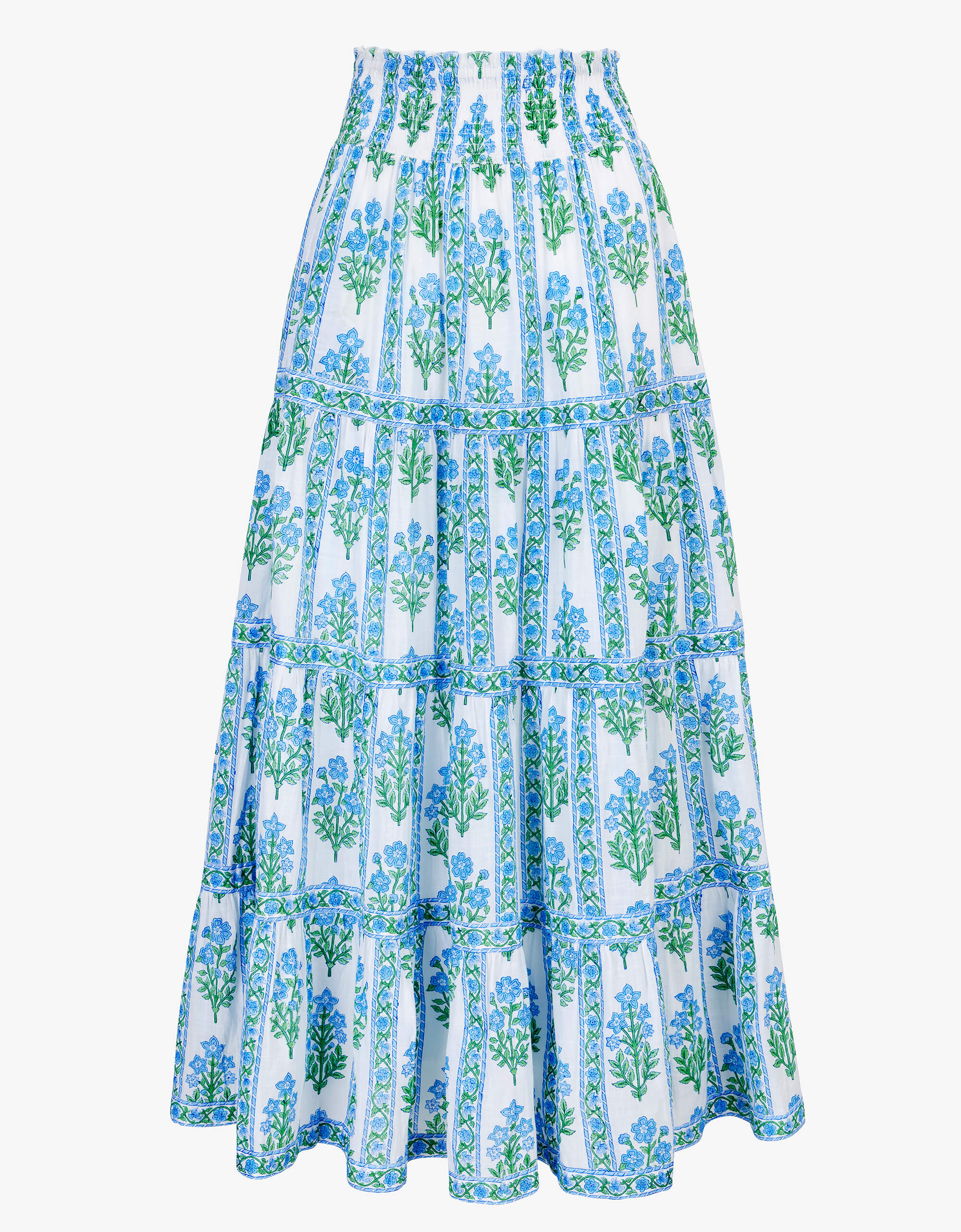 Pink City Prints Meadow Border Arles Skirt