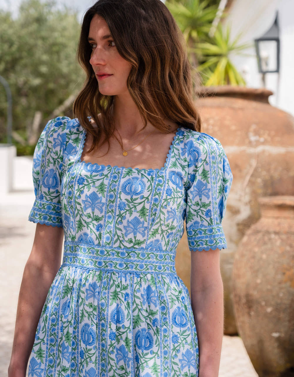 Pink City Prints Meadow Chintz Evelyn Dress