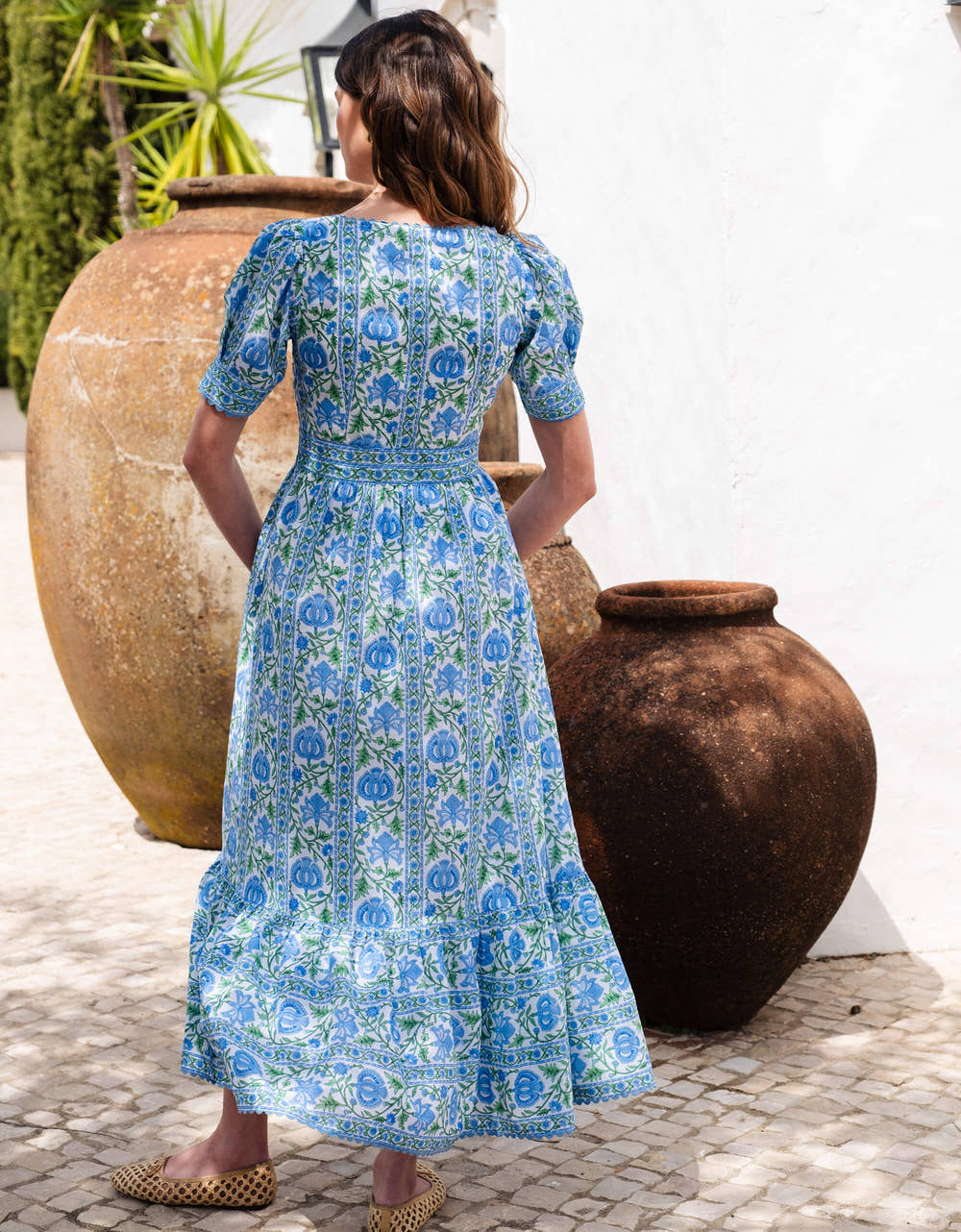 Pink City Prints Meadow Chintz Evelyn Dress