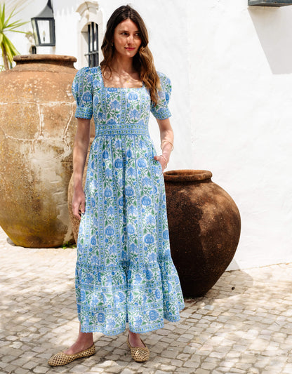 Pink City Prints Meadow Chintz Evelyn Dress