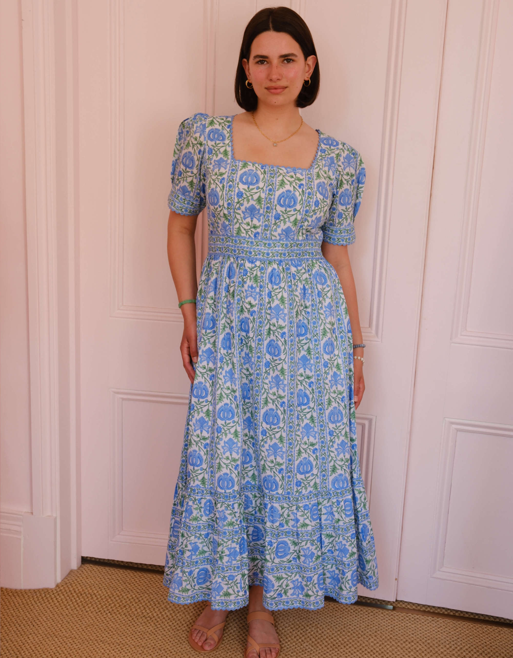 Pink City Prints Meadow Chintz Evelyn Dress