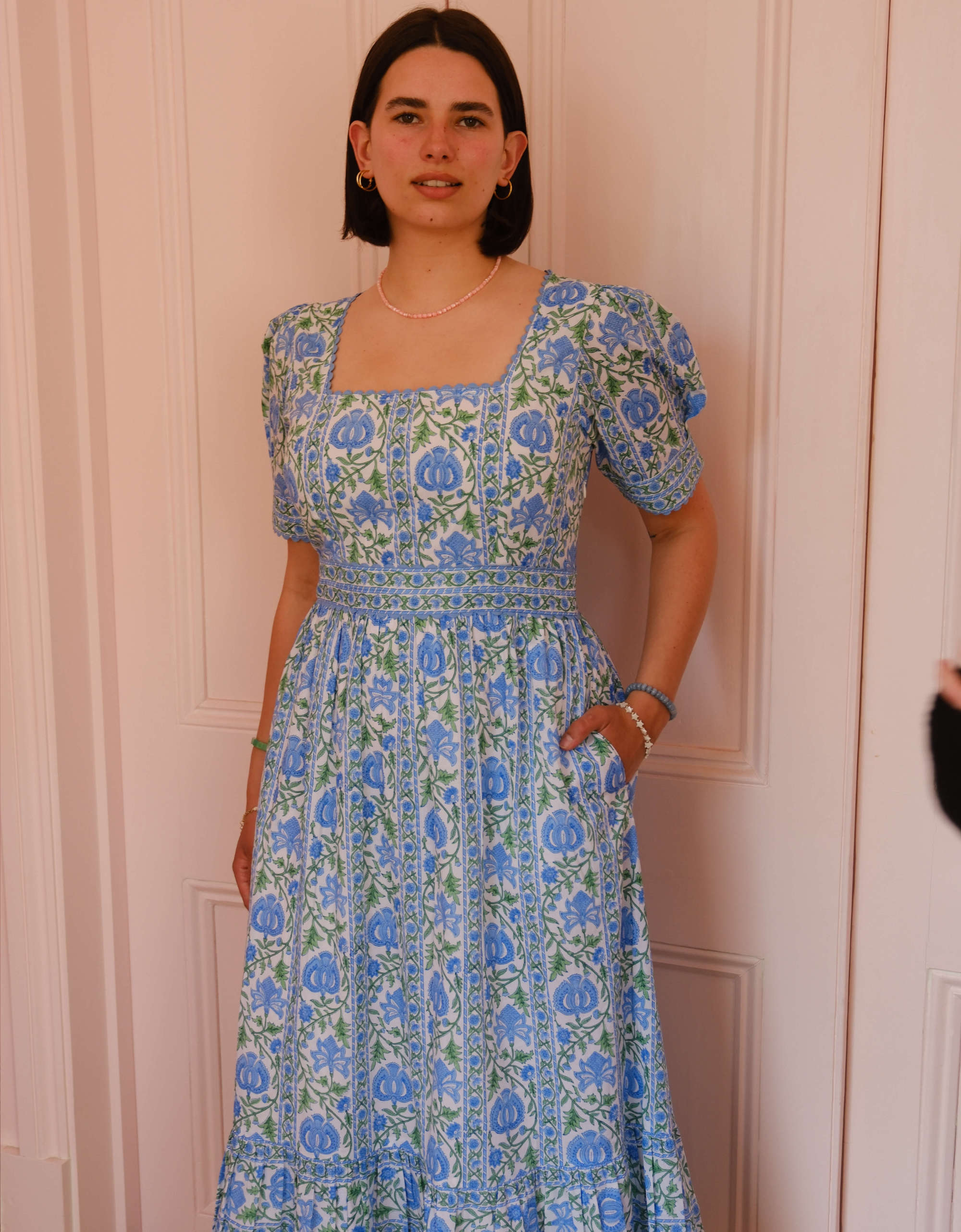 Pink City Prints Meadow Chintz Evelyn Dress
