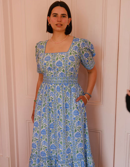 Pink City Prints Meadow Chintz Evelyn Dress