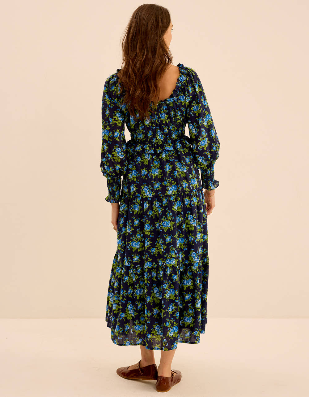 Pink City Prints Midnight Bouquet Agatha Dress