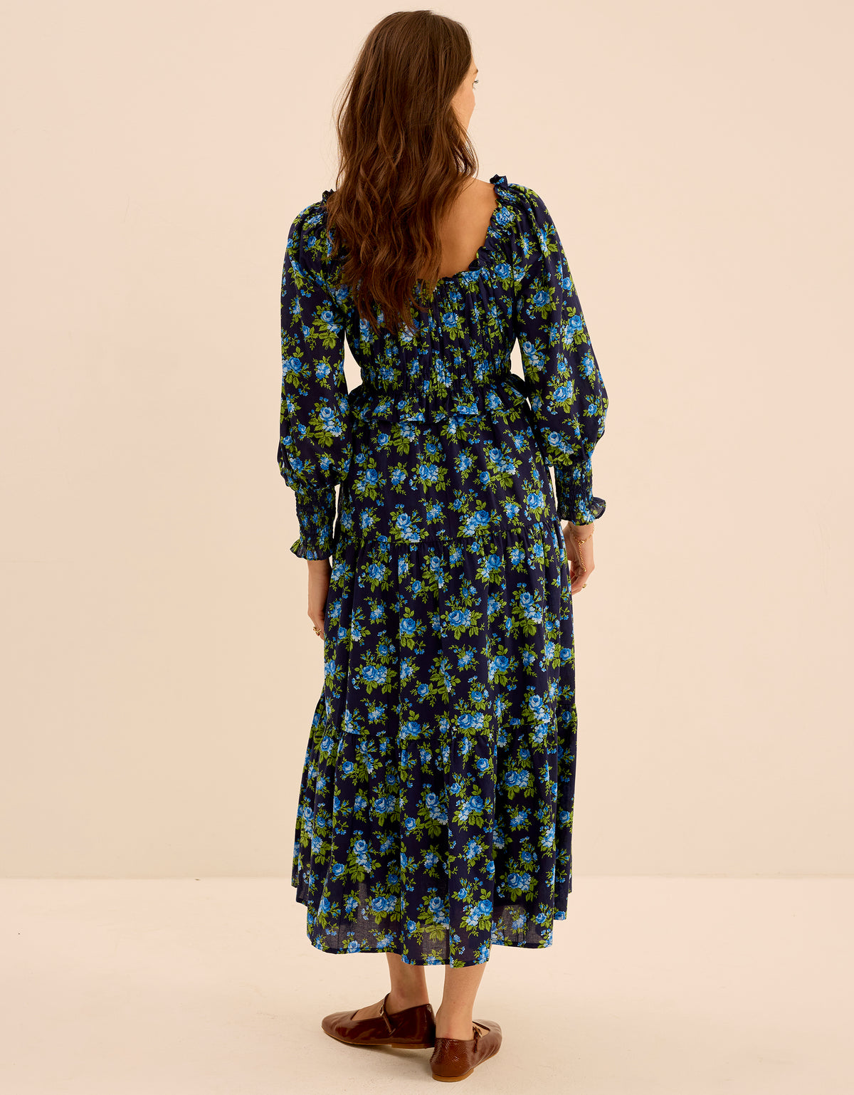 Pink City Prints Midnight Bouquet Agatha Dress