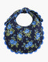Pink City Prints Midnight Bouquet Scalloped Clutch