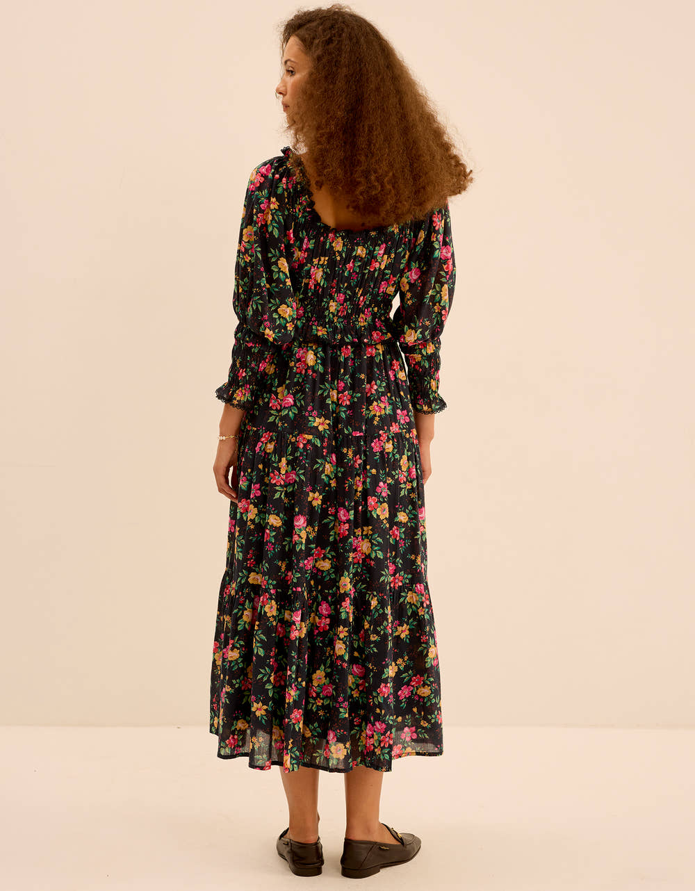 Pink City Prints Midnight Posey Agatha Dress