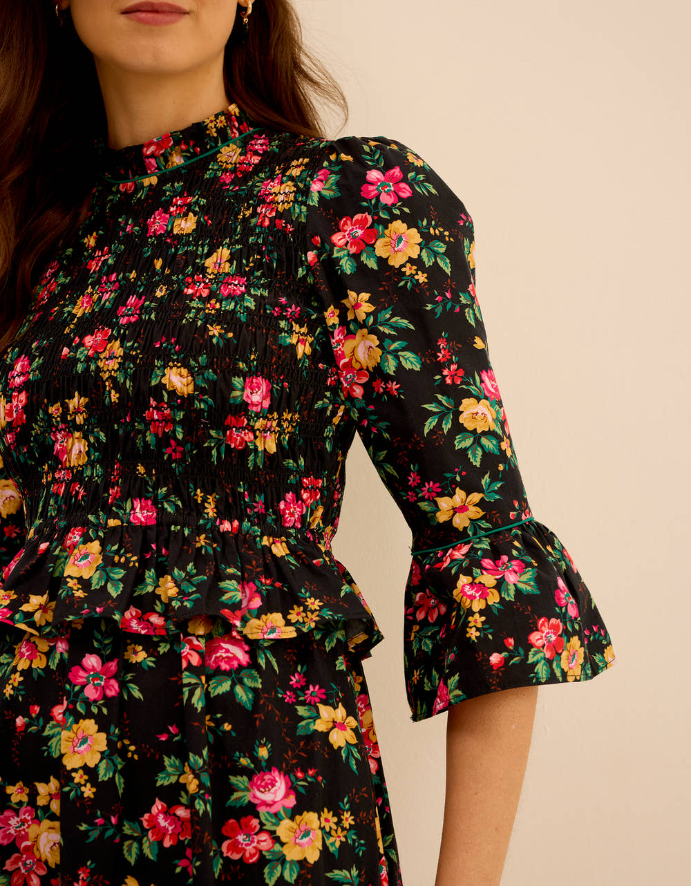 Pink City Prints Midnight Posey Ella Dress
