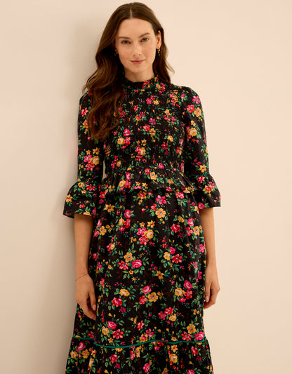 Pink City Prints Midnight Posey Ella Dress