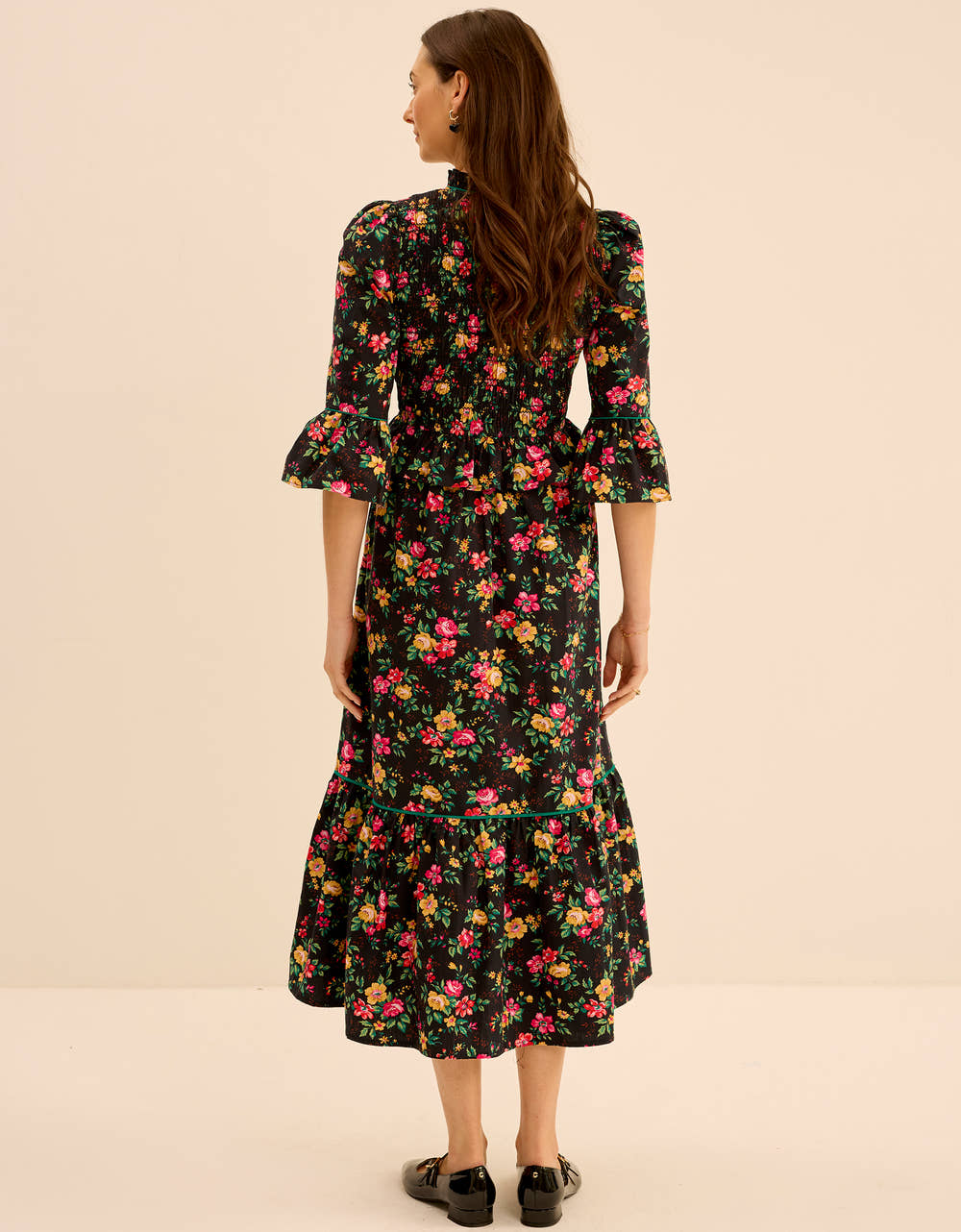 Pink City Prints Midnight Posey Ella Dress
