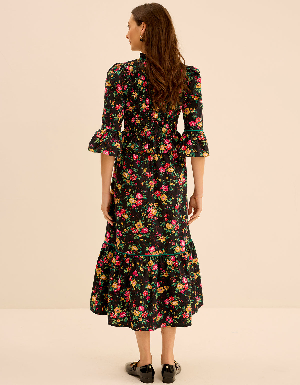 Pink City Prints Midnight Posey Ella Dress