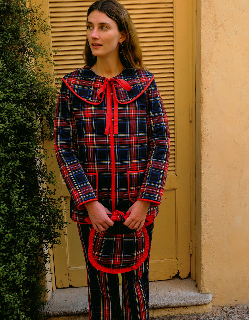 Pink City Prints Midnight Tartan Clutch