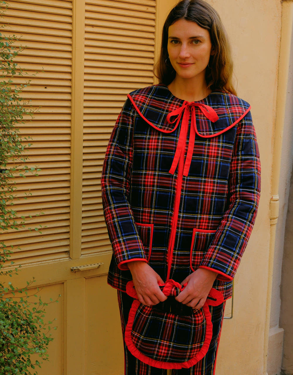 Pink City Prints Midnight Tartan Simone Jacket