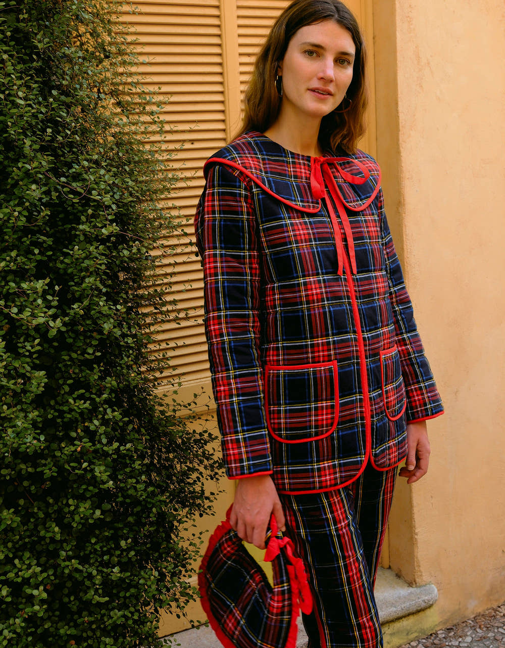 Pink City Prints Midnight Tartan Simone Jacket