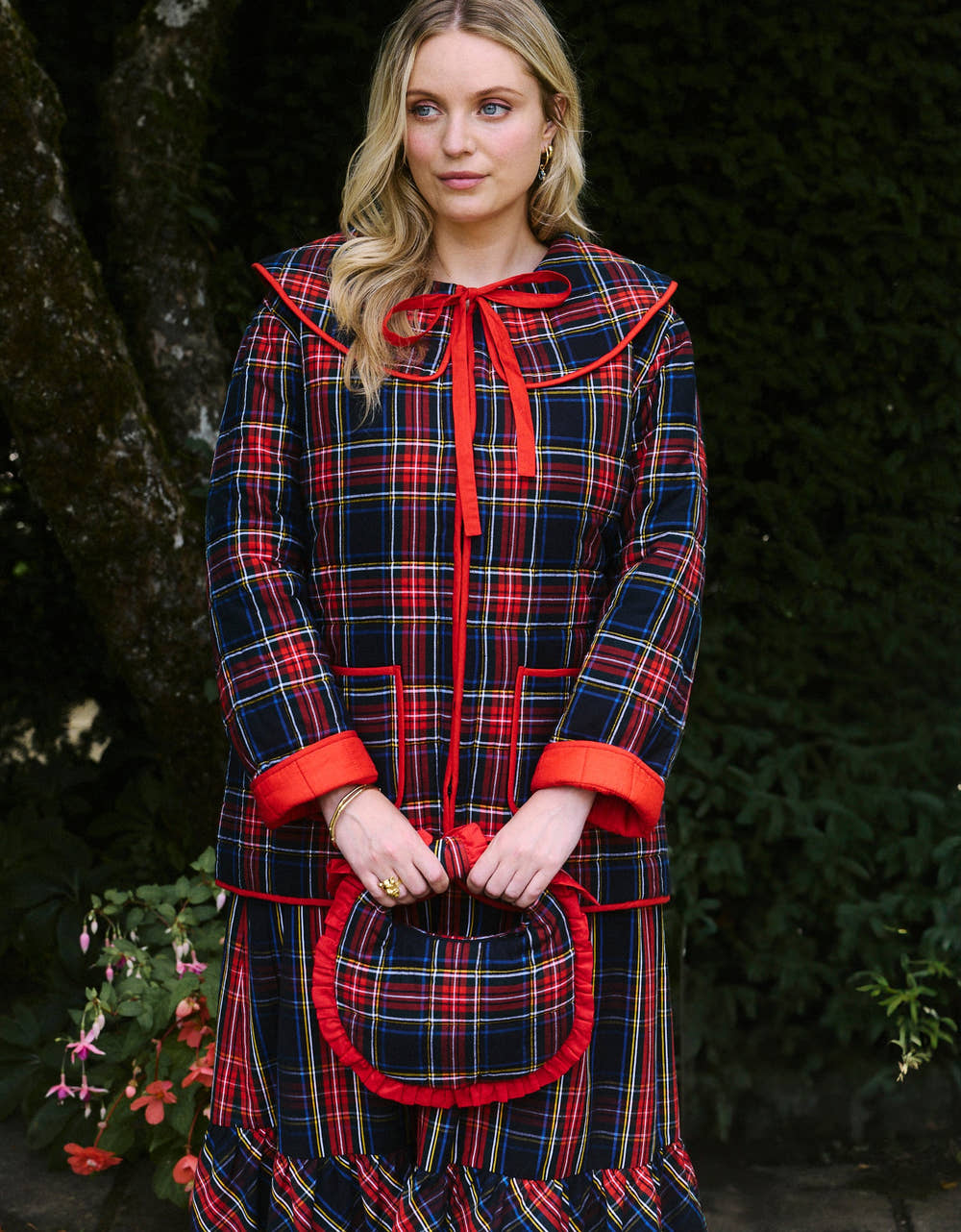 Pink City Prints Midnight Tartan Simone Jacket