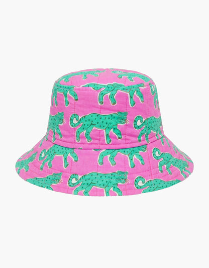 Pink City Prints Mint Leopard Bucket Hat