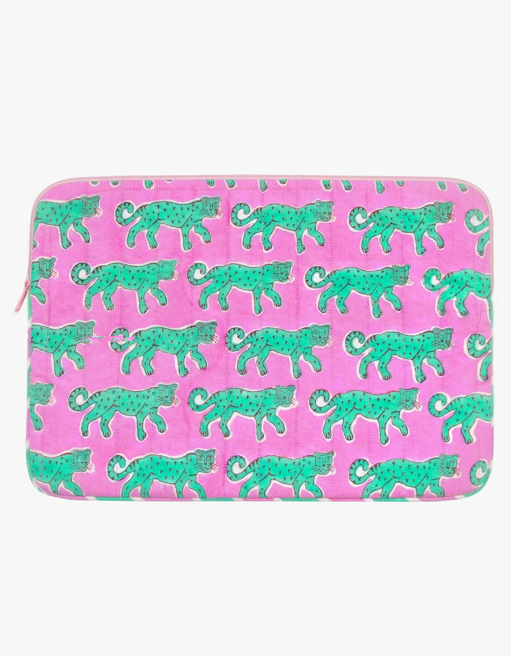 Pink City Prints Mint Leopard Laptop Cover