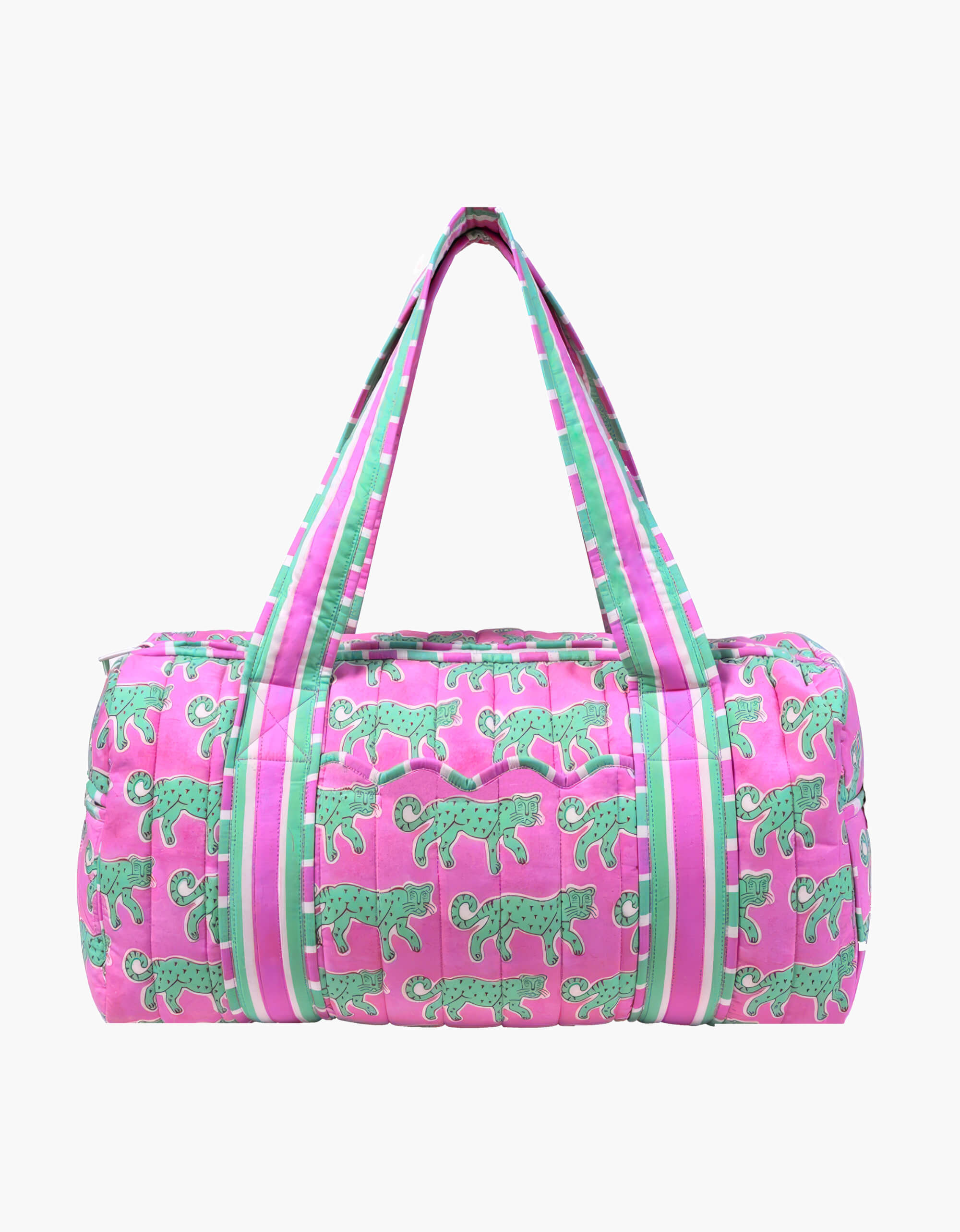 Mint Leopard Weekend Bag
