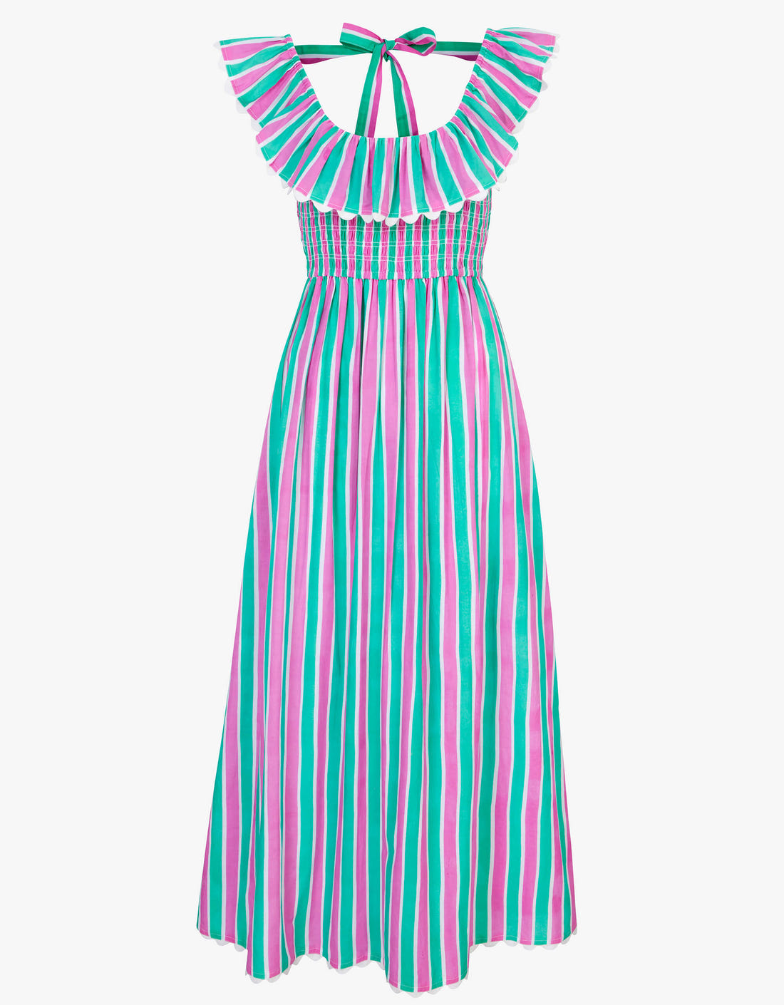 Pink City Prints Mint Stripe Susie Dress