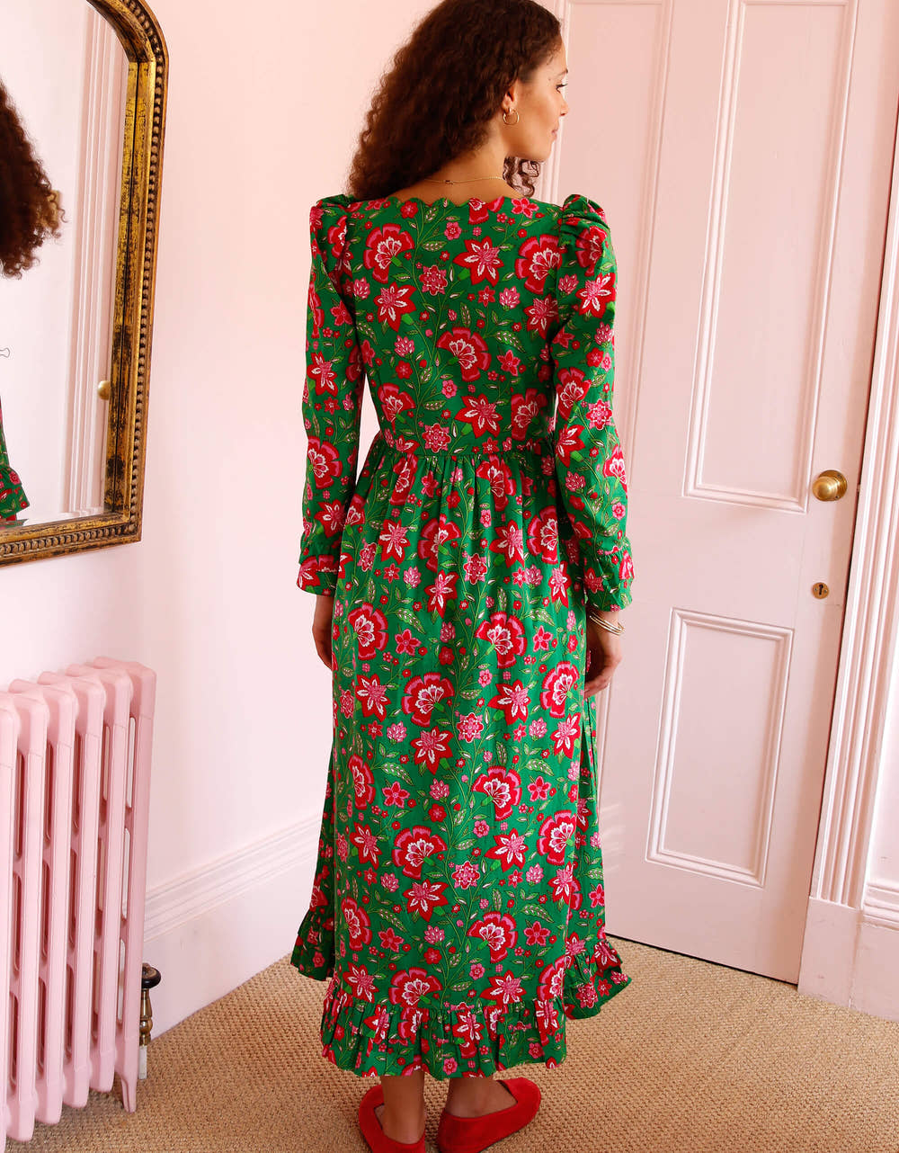 Pink City Prints Mistletoe Jaal Tilda Dress