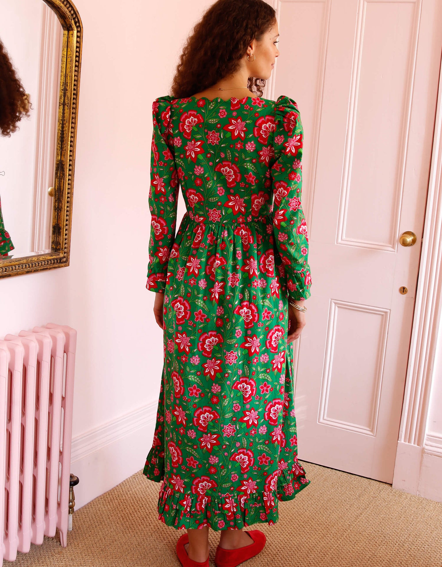 Pink City Prints Mistletoe Jaal Tilda Dress