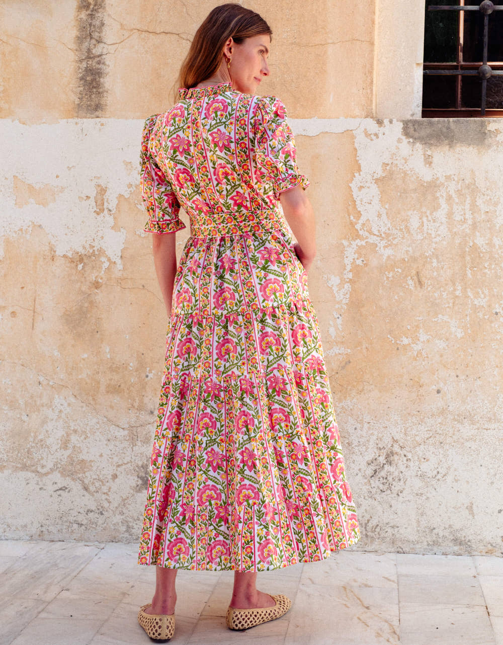 Pink City Prints Moghul Border Matilda Dress
