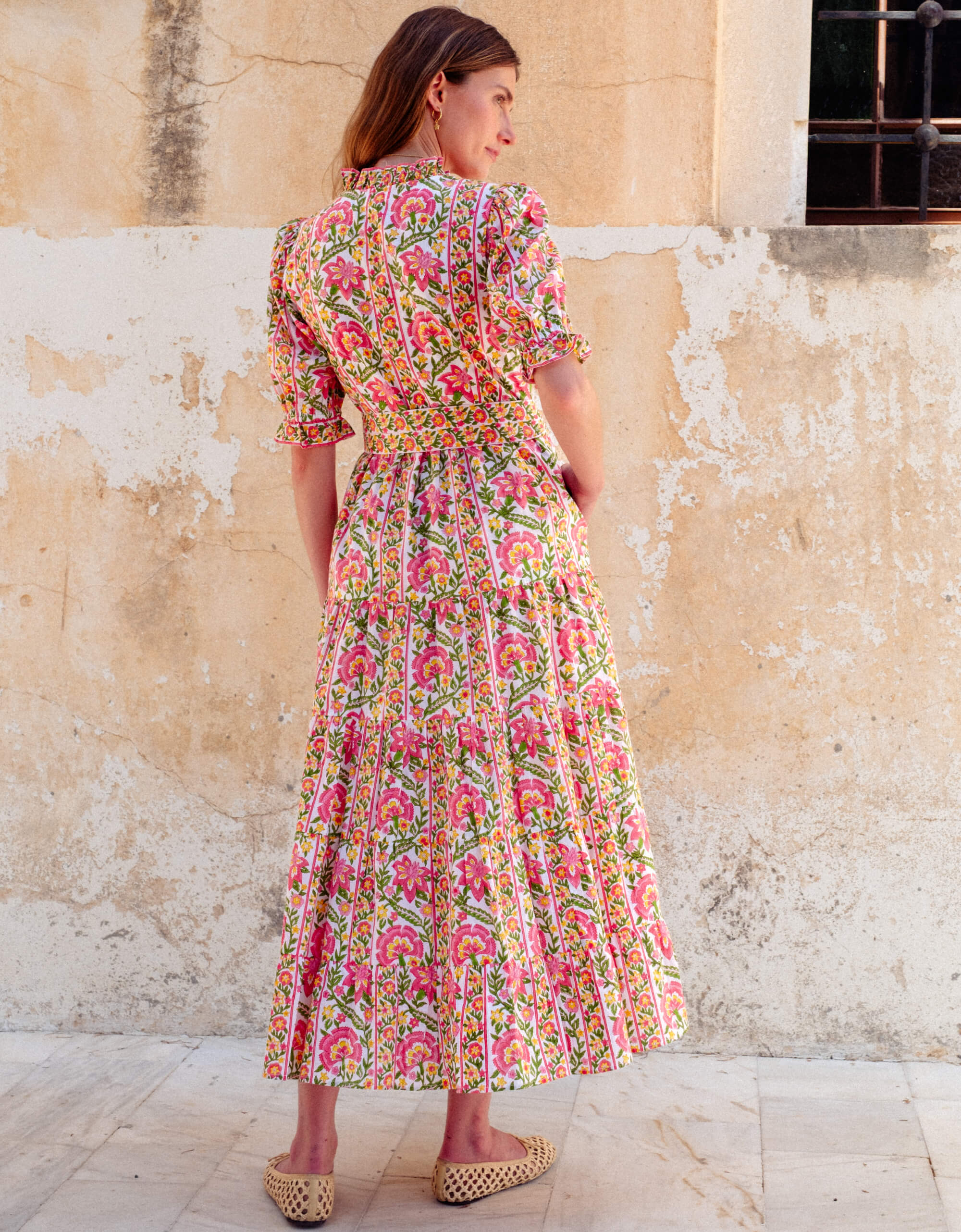 Pink City Prints Moghul Border Matilda Dress