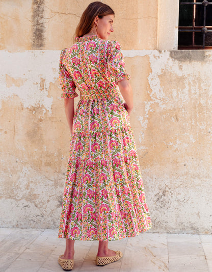 Pink City Prints Moghul Border Matilda Dress
