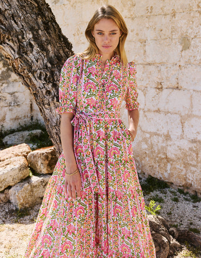 Pink City Prints Moghul Border Matilda Dress