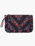 Pink City Prints Navy Rose Mix Ruffle Pouch