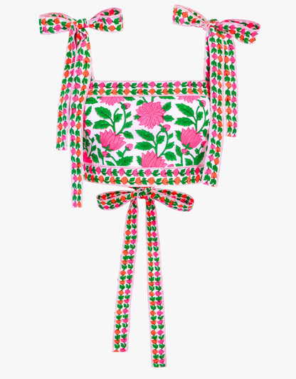 Pink City Prints Neon Border Lara Top