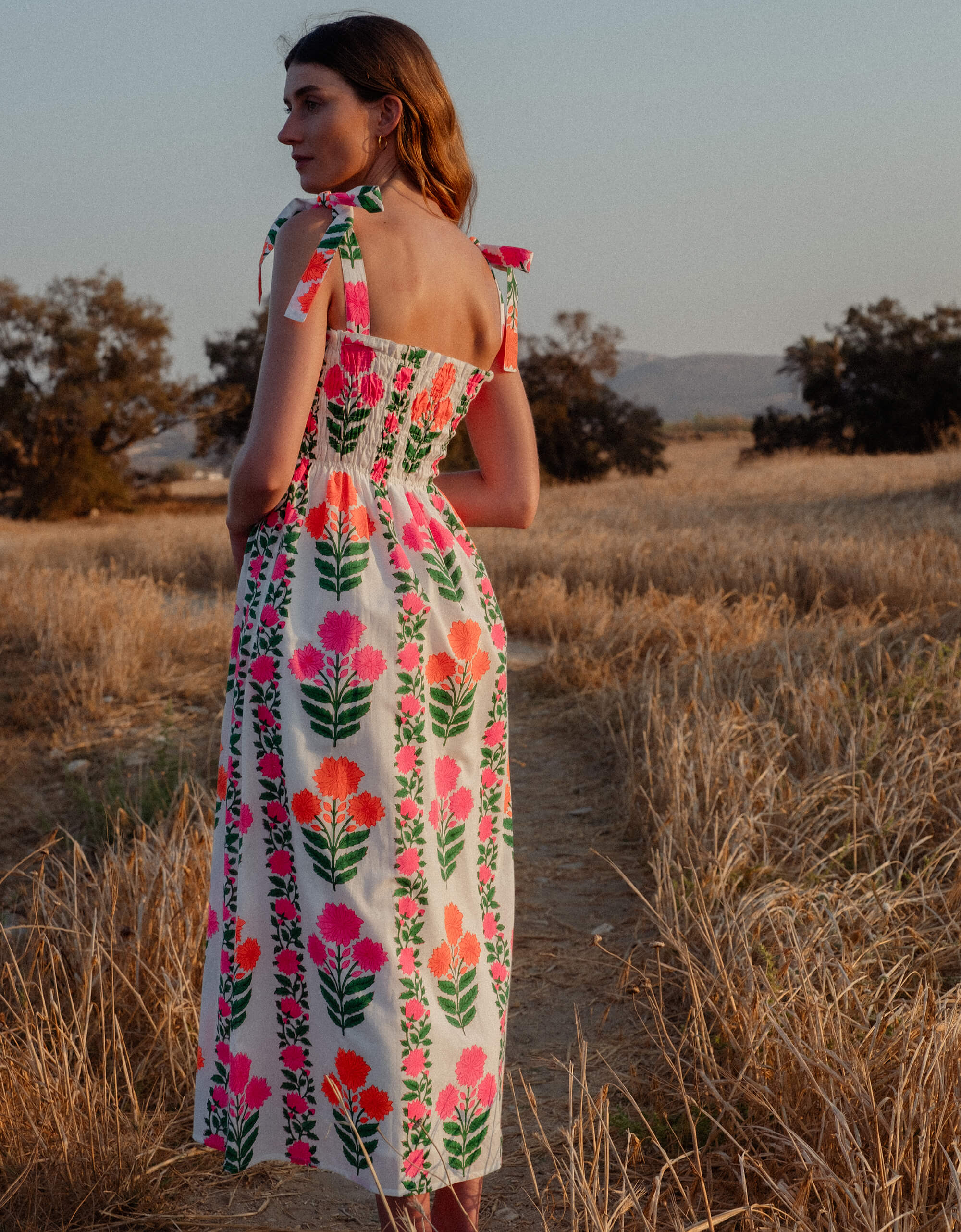 Pink City Prints Neon Border Martina Dress