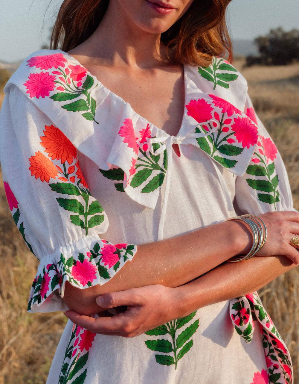 Pink City Prints Neon Buta Ava Dress