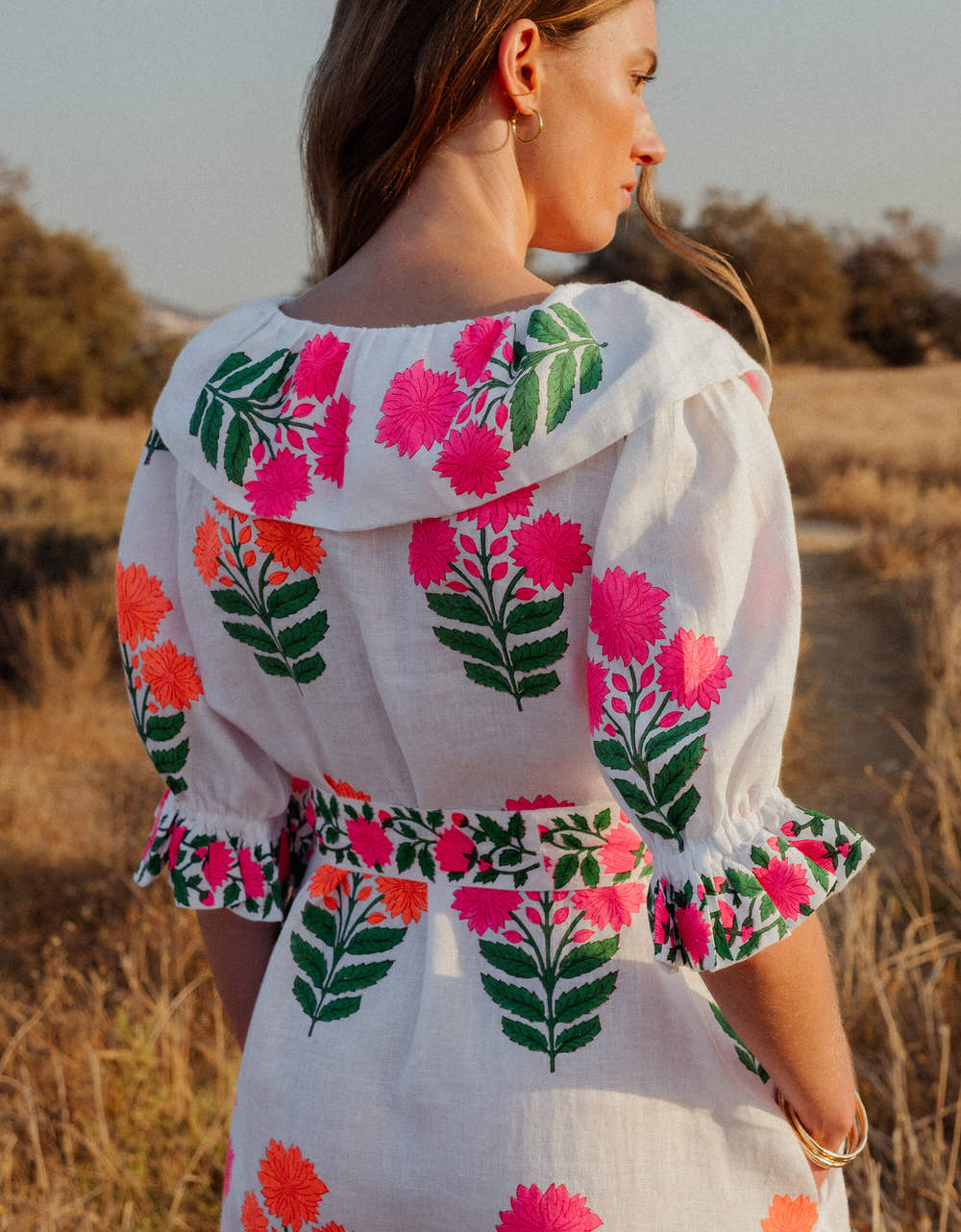 Pink City Prints Neon Buta Ava Dress