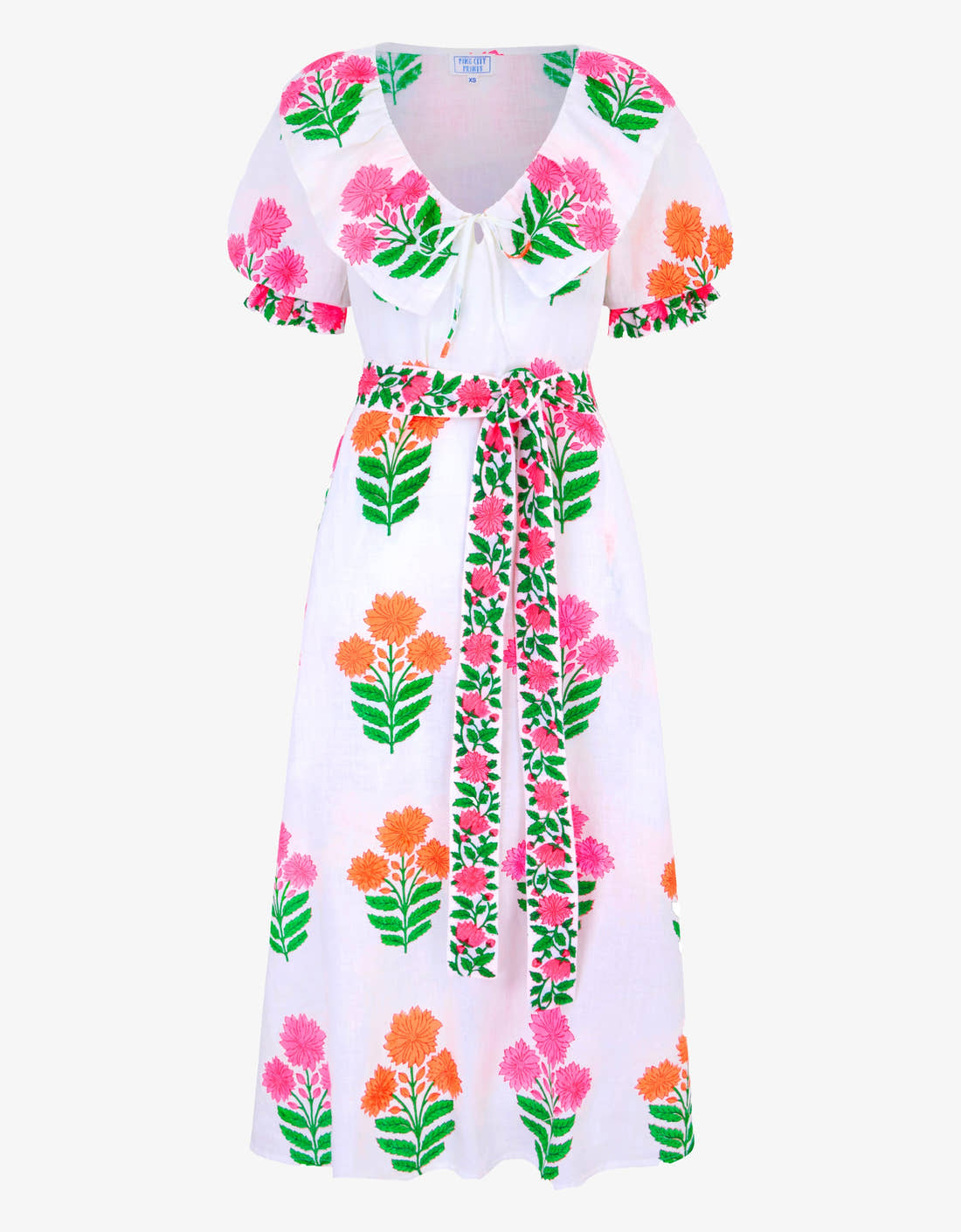 Pink City Prints Neon Buta Ava Dress