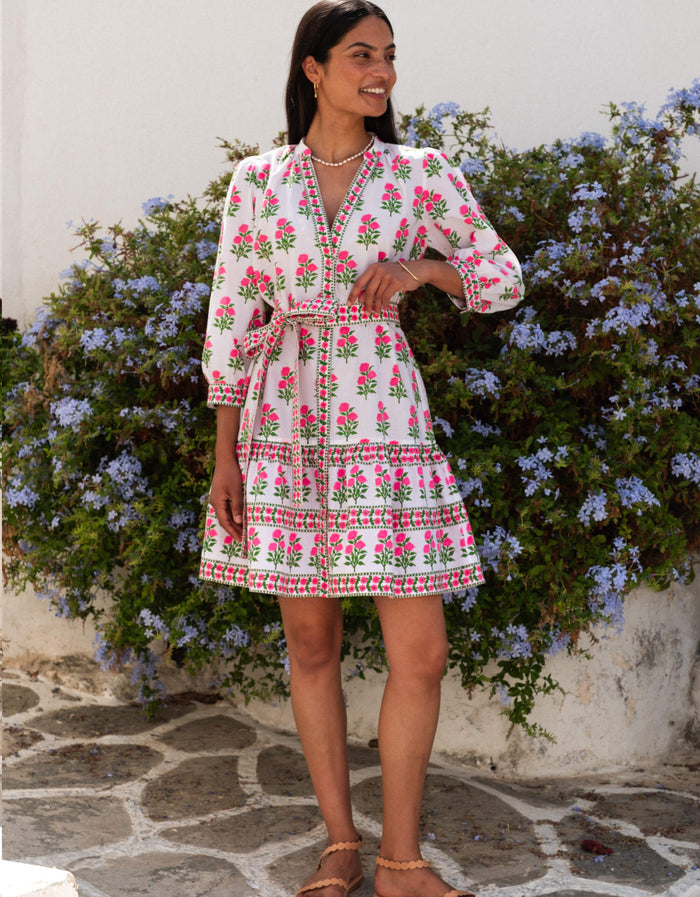 Pink City Prints Neon Buta Billie Mini