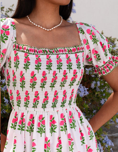 Pink City Prints Neon Buta Palermo Dress