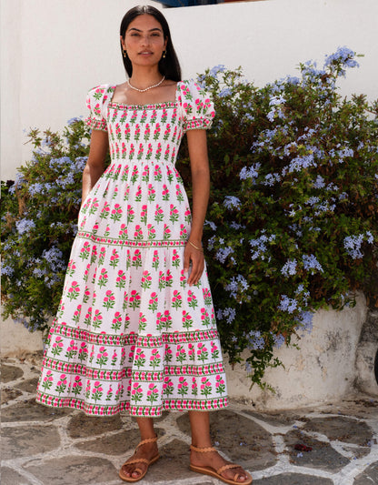 Pink City Prints Neon Buta Palermo Dress