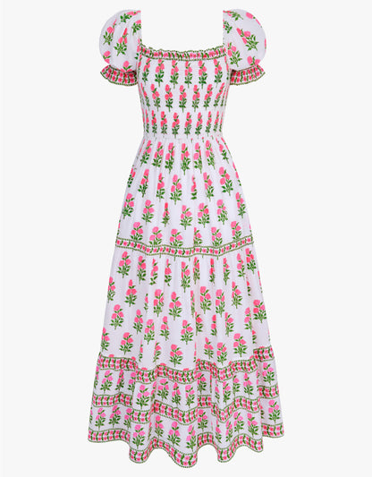Pink City Prints Neon Buta Palermo Dress